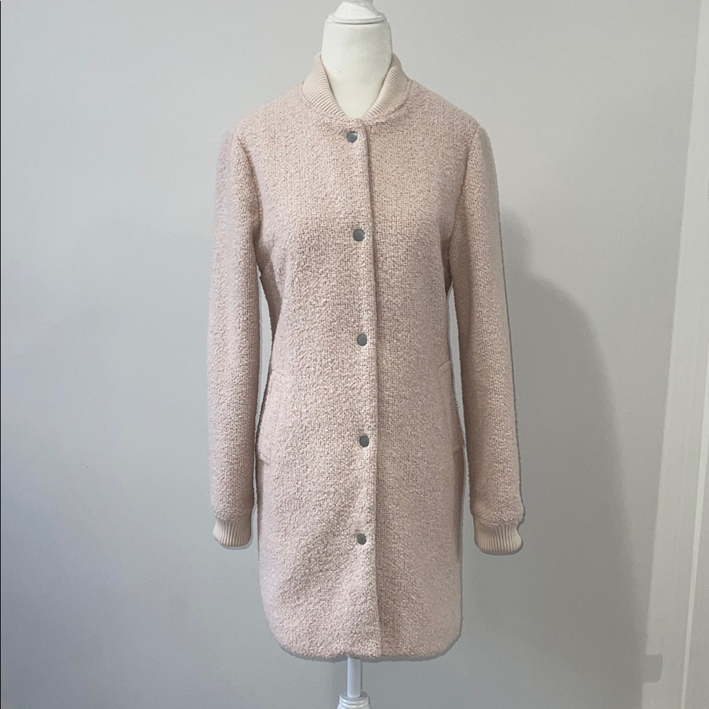 New Look Soft Light Pink Teddy Coat Midi | 6 XS